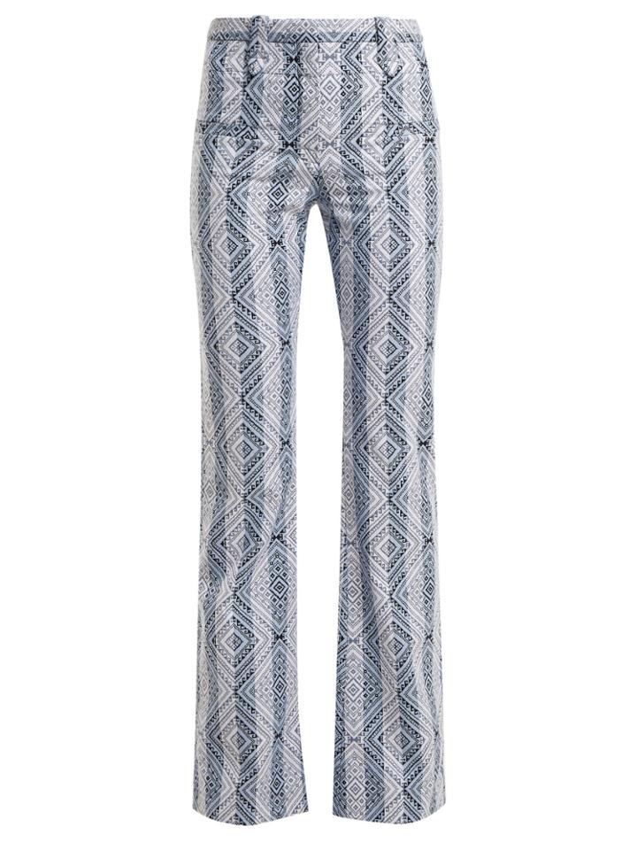 Altuzarra Serge Diamond-jacquard Cotton-blend Trousers