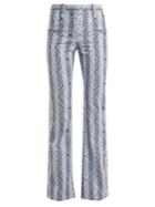 Altuzarra Serge Diamond-jacquard Cotton-blend Trousers