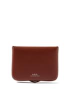 A.p.c. - Josh Leather Cardholder - Mens - Brown