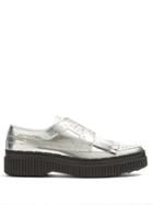 Tod's Fringed Brogue-detail Leather Creepers