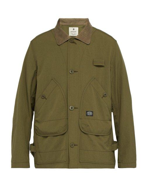 Matchesfashion.com Snow Peak - Takibi Corduroy Collar Jacket - Mens - Green