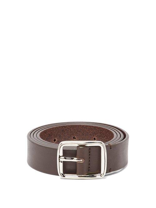 Matchesfashion.com Ami - Leather Belt - Mens - Brown