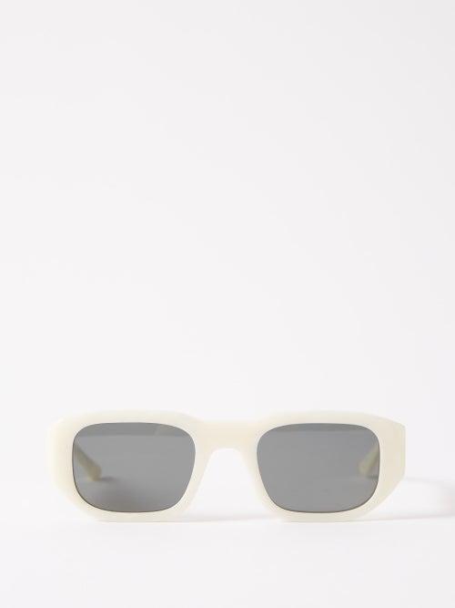 Thierry Lasry - Victimy Square-frame Acetate Sunglasses - Mens - White Multi