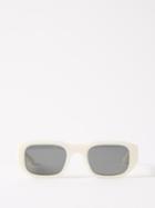 Thierry Lasry - Victimy Square-frame Acetate Sunglasses - Mens - White Multi