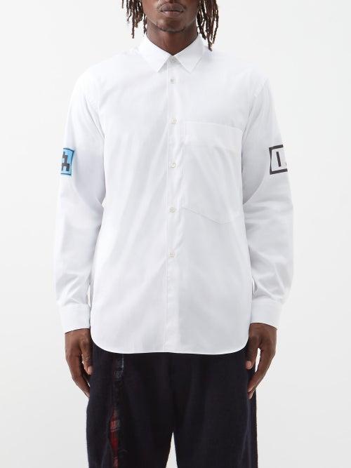 Comme Des Garons Shirt - X Invador Cotton-poplin Shirt - Mens - White