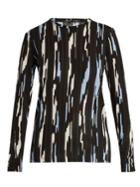 Proenza Schouler Ikat Stripe-print Long-sleeved Cotton T-shirt