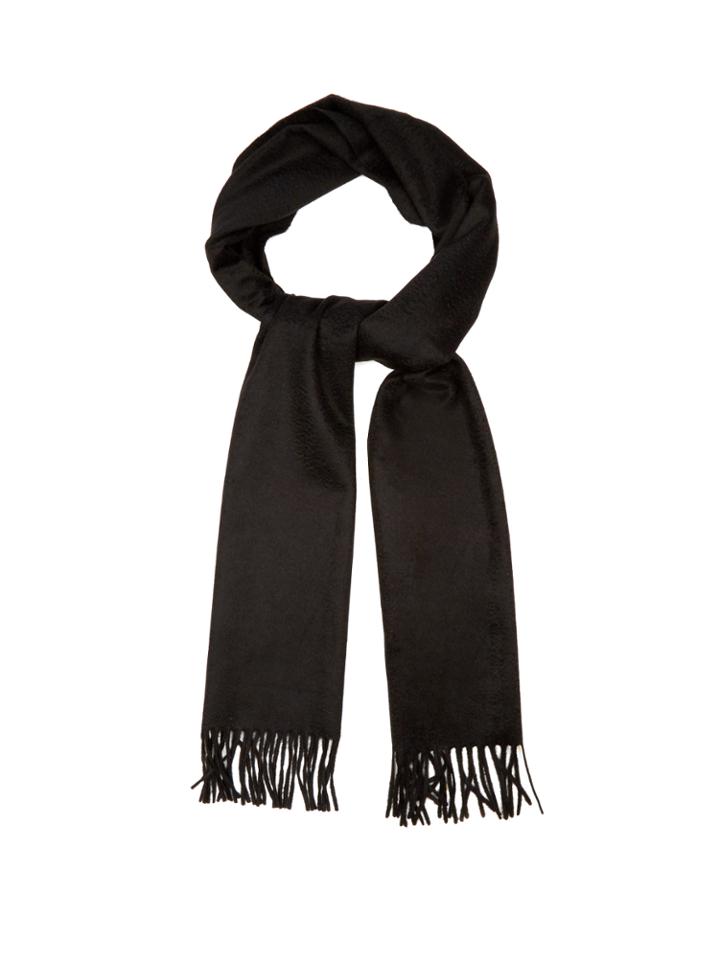 Alexander Mcqueen Logo-embroidered Cashmere Scarf