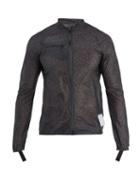 Matchesfashion.com Satisfy - Strummer Leopard Print Running Jacket - Mens - Black Multi
