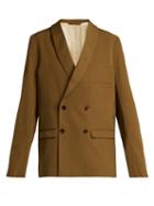 Matchesfashion.com Lemaire - Double Breasted Crepe Blazer - Womens - Brown