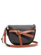 Matchesfashion.com Loewe - Gate Small Grained Leather Cross Body Bag - Womens - Black Brown