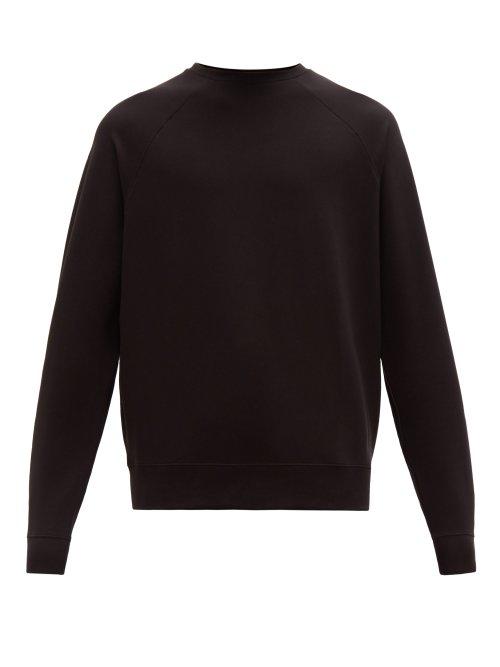 Matchesfashion.com Handvaerk - Flex Cotton Blend Loop Back Jersey Sweatshirt - Mens - Black