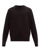 Matchesfashion.com Handvaerk - Flex Cotton Blend Loop Back Jersey Sweatshirt - Mens - Black