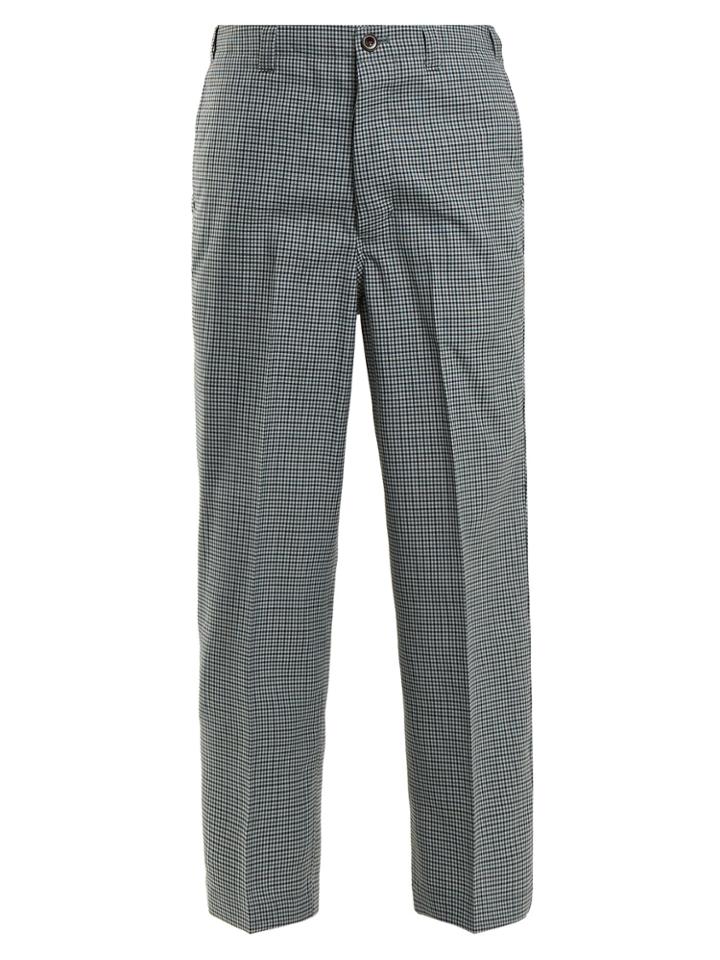 Chimala Checked Straight-leg Wool-blend Trousers