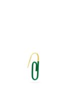 Matchesfashion.com Hillier Bartley - Paperclip Enamel And Gold-vermeil Single Earring - Womens - Green