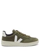 Matchesfashion.com Veja - V 12 Suede And Mesh Low Top Trainers - Mens - Green