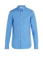 Matchesfashion.com Alexander Mcqueen - Slim Fit Cotton Poplin Shirt - Mens - Blue