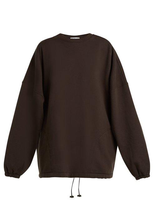 Matchesfashion.com Balenciaga - Oversized Cotton Blend Sweatshirt - Womens - Black