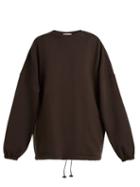 Matchesfashion.com Balenciaga - Oversized Cotton Blend Sweatshirt - Womens - Black