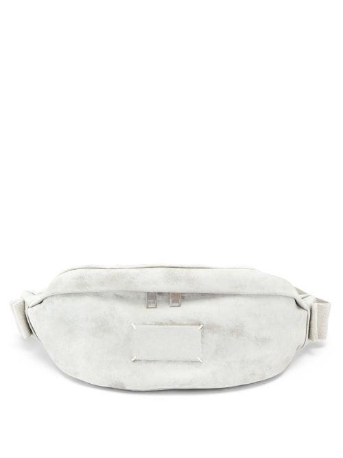 Matchesfashion.com Maison Margiela - Bianchetto Faux-suede Belt Bag - Mens - White
