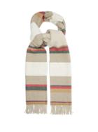 Matchesfashion.com Begg & Co. - Striped Wool-blend Scarf - Mens - Cream Multi