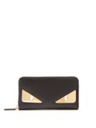 Matchesfashion.com Fendi - Bag Bugs Continental Leather Wallet - Womens - Black Gold
