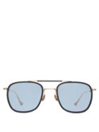 Matchesfashion.com Matsuda - M3081 Aviator Titanium Sunglasses - Mens - Blue