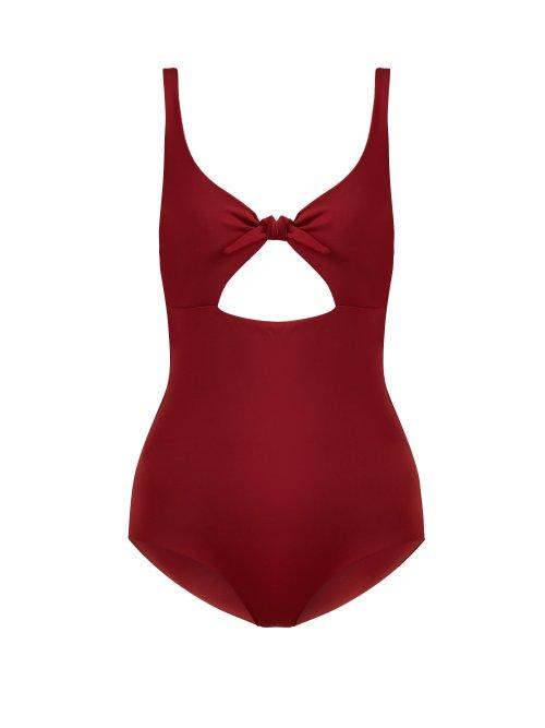 Matchesfashion.com Mara Hoffman - Adeline Cut Out Swimsuit - Womens - Burgundy