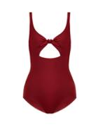 Matchesfashion.com Mara Hoffman - Adeline Cut Out Swimsuit - Womens - Burgundy