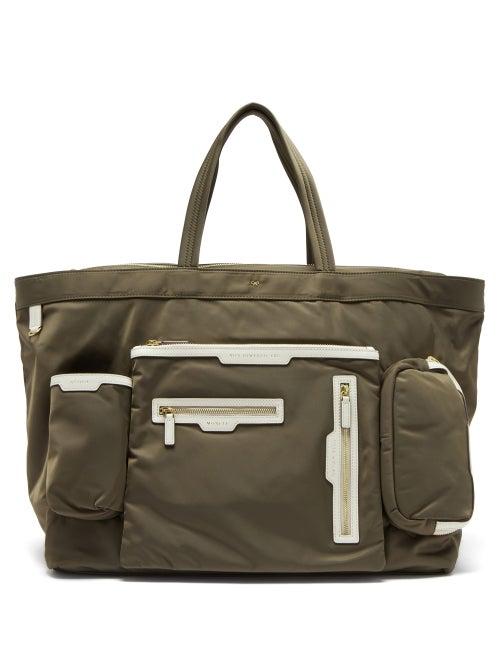 Matchesfashion.com Issimo X Anya Hindmarch - Viaggio Large Shell Tote Bag - Womens - Khaki