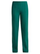 Matchesfashion.com Diane Von Furstenberg - Stretch Wool Trousers - Womens - Green