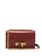Alexander Mcqueen Crystal-embellished Leather Cross-body Bag