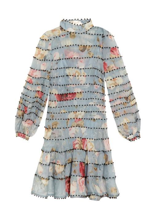 Zimmermann Havoc Embellished Silk-organza Dress