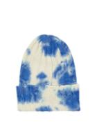The Elder Statesman - Hot Bunny Tie-dye Cashmere Beanie Hat - Womens - Blue White