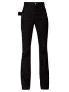 Matchesfashion.com Bottega Veneta - Flared Twill Trousers - Womens - Black Multi