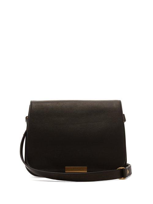 Matchesfashion.com Saint Laurent - Amalia Leather Saddle Bag - Womens - Black