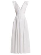 Matchesfashion.com Kalita - Persephone Linen Maxi Dress - Womens - White