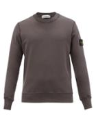 Stone Island - Logo-patch Cotton-jersey Sweatshirt - Mens - Grey