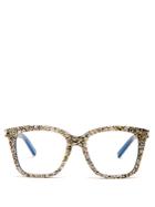 Saint Laurent D-frame Glitter-acetate Glasses