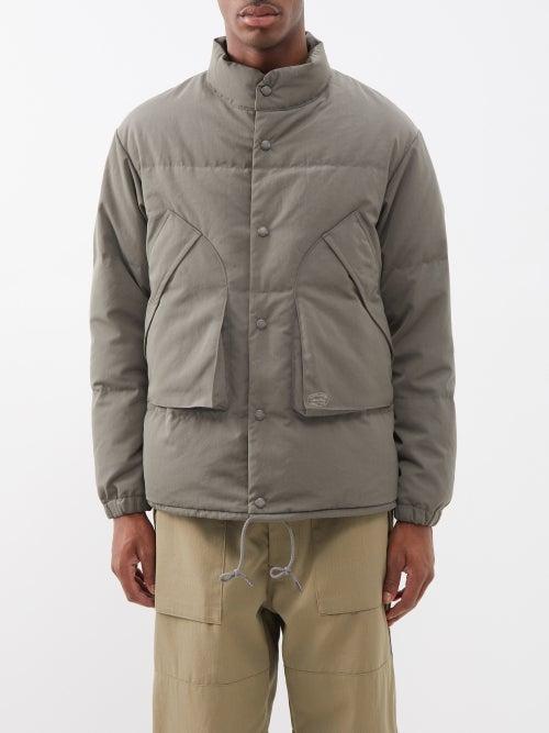 Snow Peak - Takibi Quilted Down Hooded Coat - Mens - Khaki