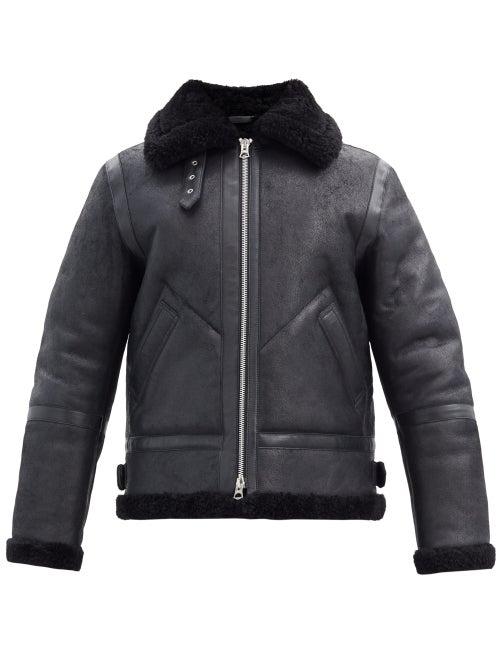 Matchesfashion.com Acne Studios - Ian Shearling Jacket - Mens - Black