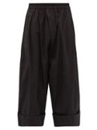 Matchesfashion.com Toogood - The Baker Cotton-poplin Wide-leg Trousers - Mens - Black
