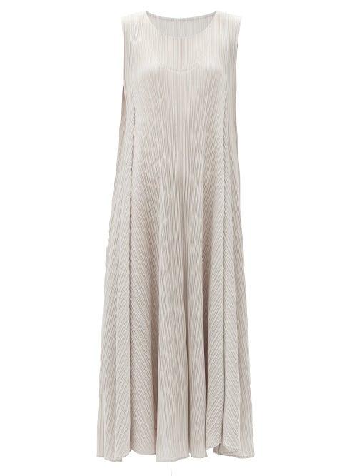 Matchesfashion.com Pleats Please Issey Miyake - Technical-pleated Dress - Womens - Light Grey