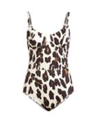 Matchesfashion.com Solid & Striped - The Veronica Leopard Print Swimsuit - Womens - Leopard
