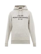 Matchesfashion.com Peak Performance - Logo Embroidered Cotton Blend Hooded Sweatshirt - Mens - Grey