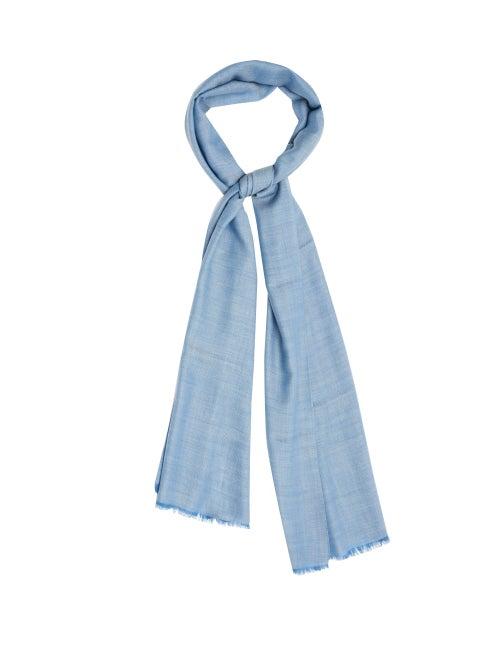 Matchesfashion.com Begg & Co. - Fringed Cashmere Scarf - Mens - Blue