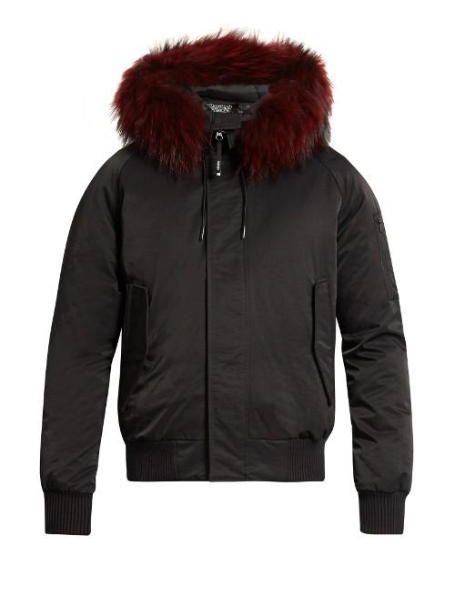 Kenzo Fur-trimmed Down Bomber Jacket