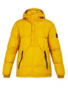 Matchesfashion.com Stone Island - Down Quilted Hooded Coat - Mens - Yellow