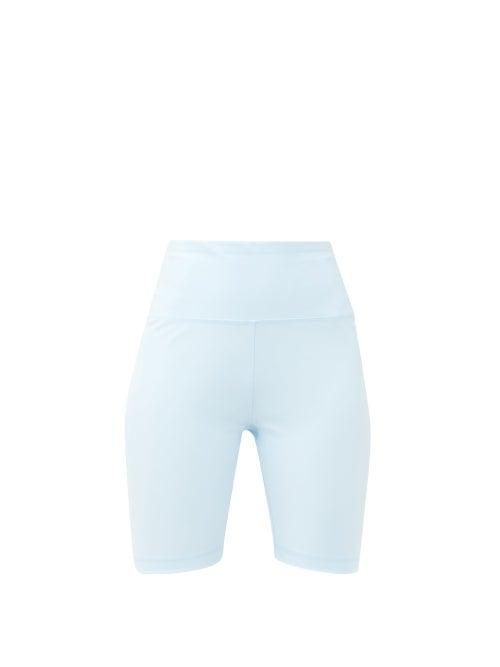 Matchesfashion.com Wardrobe. Nyc - Release 02 High-rise Jersey Bike Shorts - Womens - Light Blue
