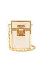 Matchesfashion.com Mark Cross - Nicole Leather And Gold Plated Cross Body Bag - Womens - White