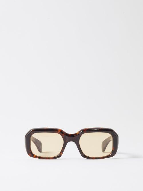 Jacques Marie Mage - Aldo Square Tortoiseshell-acetate Sunglasses - Womens - Brown Multi